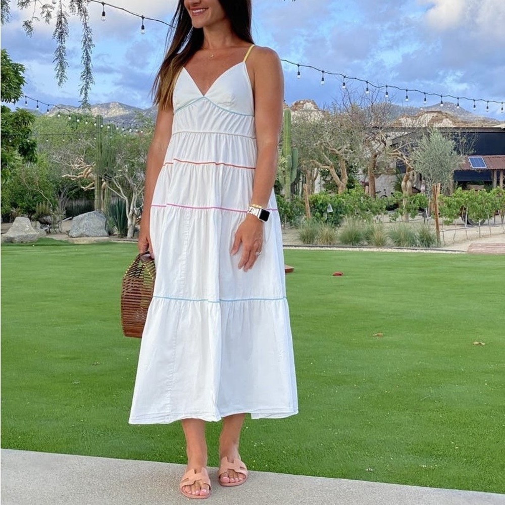 Staud White Cleo Dress